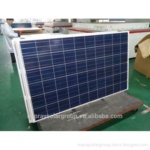 prue color 250W sopray poly PV Solar panel module with complete certificate